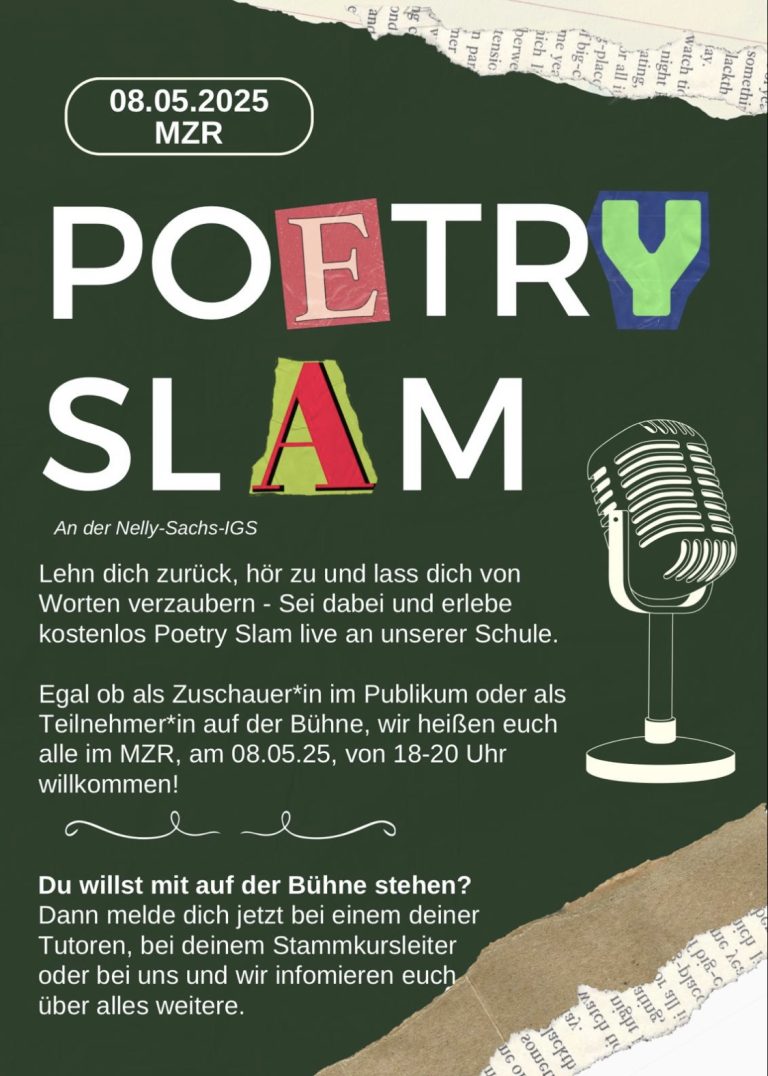 Einladung „Poetry Slam Abend“ 08.05.25
